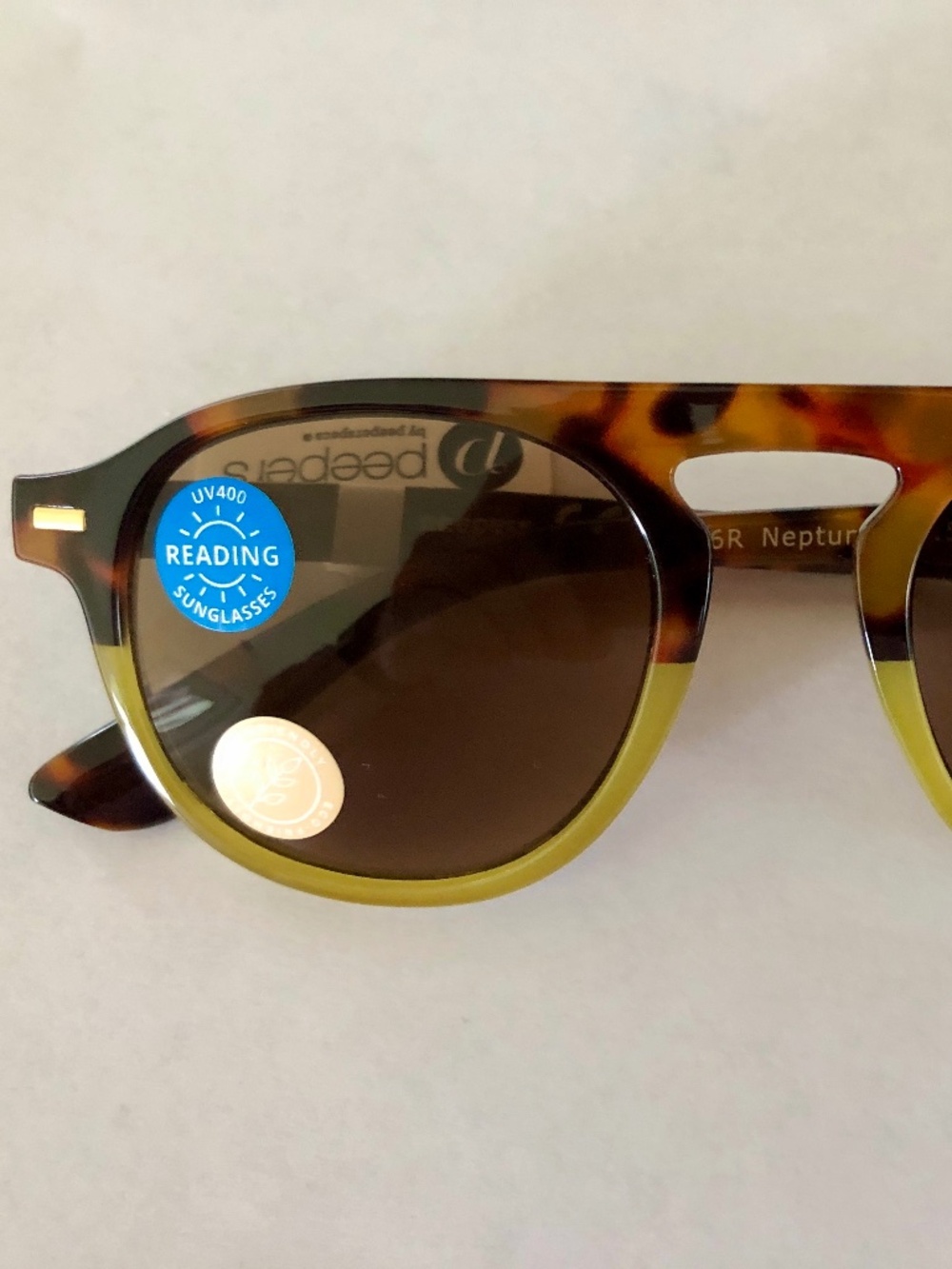 New Nordstrom Peepers‎ Neptune Tortoise/Yellow UV400 Sun Readers +1.50